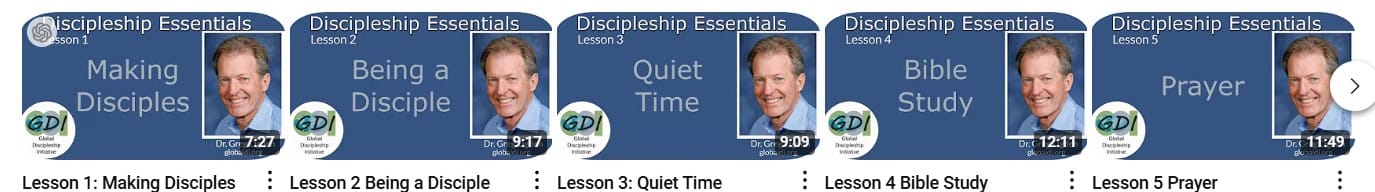 Discipleship Essentials Lesson Introductions