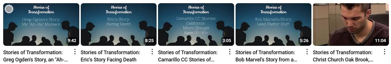 Stories of Transformation Through MicroGroups